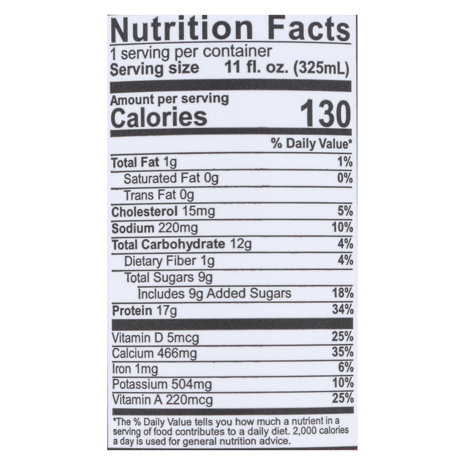 Slate Milk 11 Fl Oz Chocolate Milk (Pack of 12) Aseptic Lf