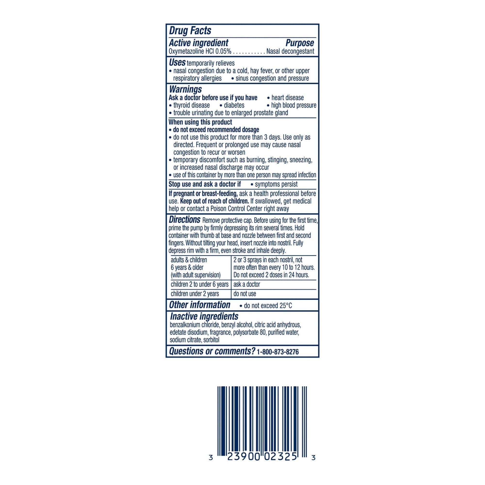 Vicks Sinex™ Severe Nasal Decongestant Original 32390002325