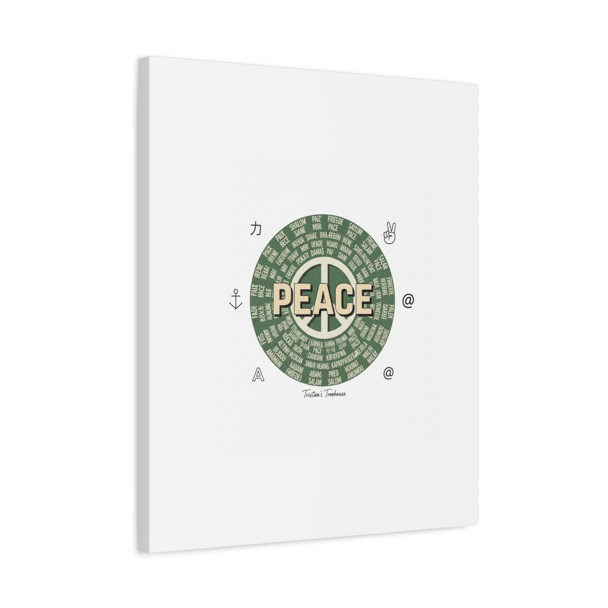 Peace doodle canvas | hand drawn sketch aesthetic, handwritten message