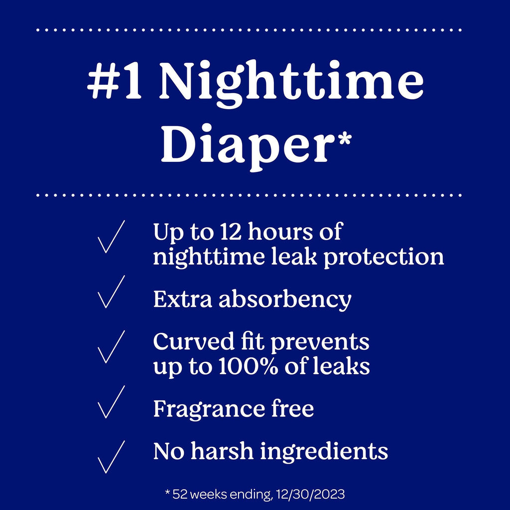 Unisex Baby Diaper Huggies® Overnites Size 7 Disposable Heavy Absorbency 54918