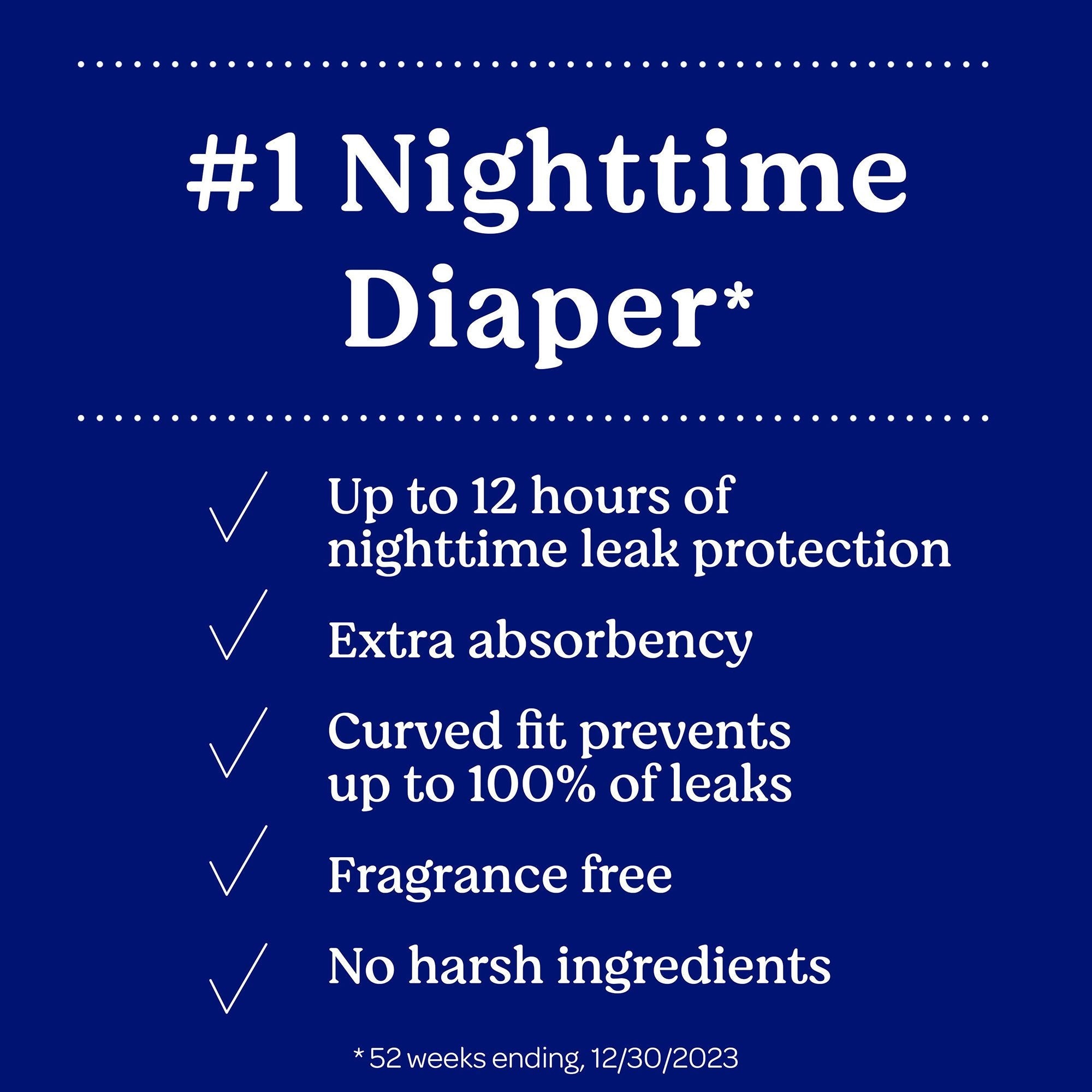 Unisex Baby Diaper Huggies® Overnites Size 7 Disposable Heavy Absorbency 54918