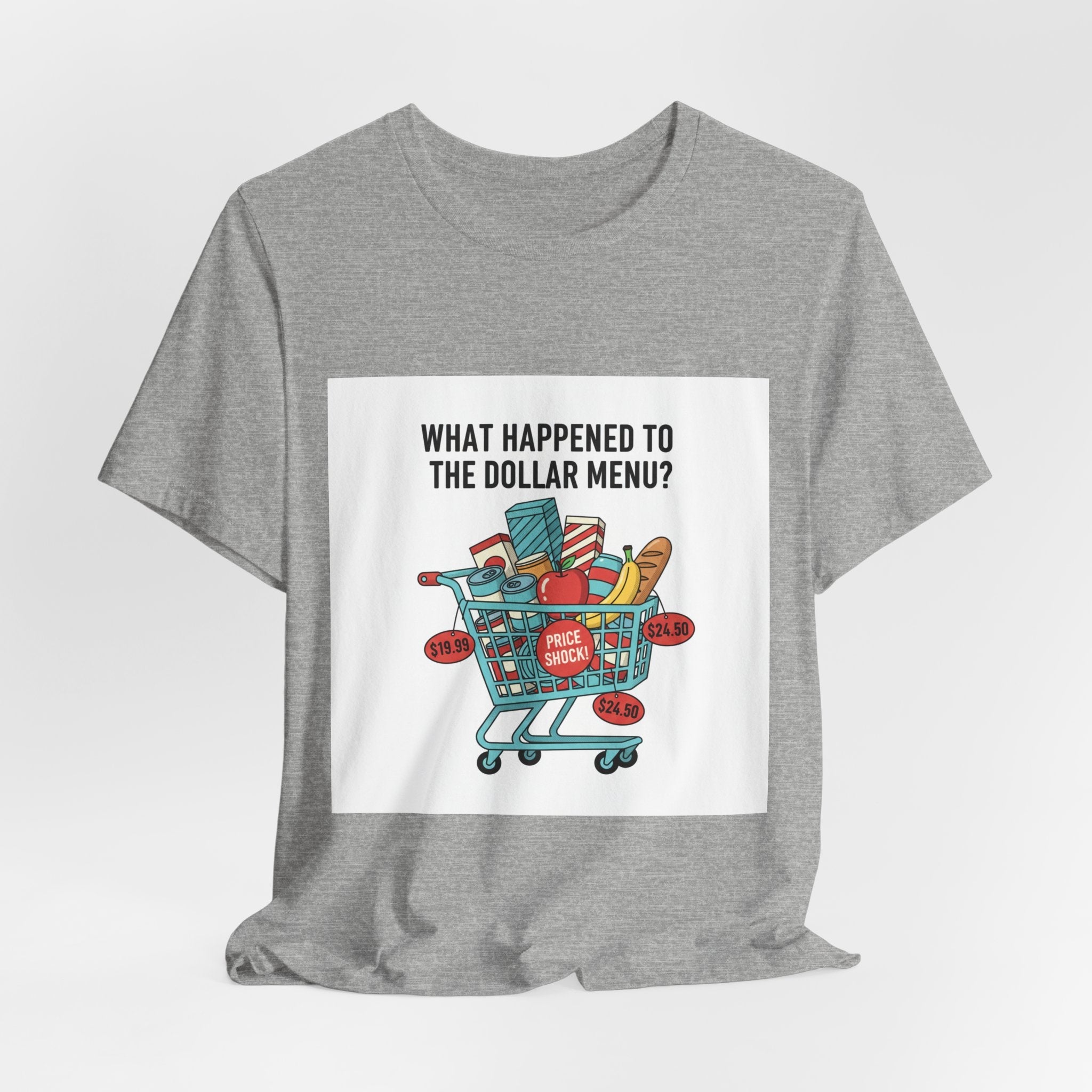 What Happened to the Dollar Menu Tee | grocery prices shirt, budget humor