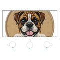 Bulldog Frosted Glass Coffee Mug - 11oz Cute Dog Lover Gift