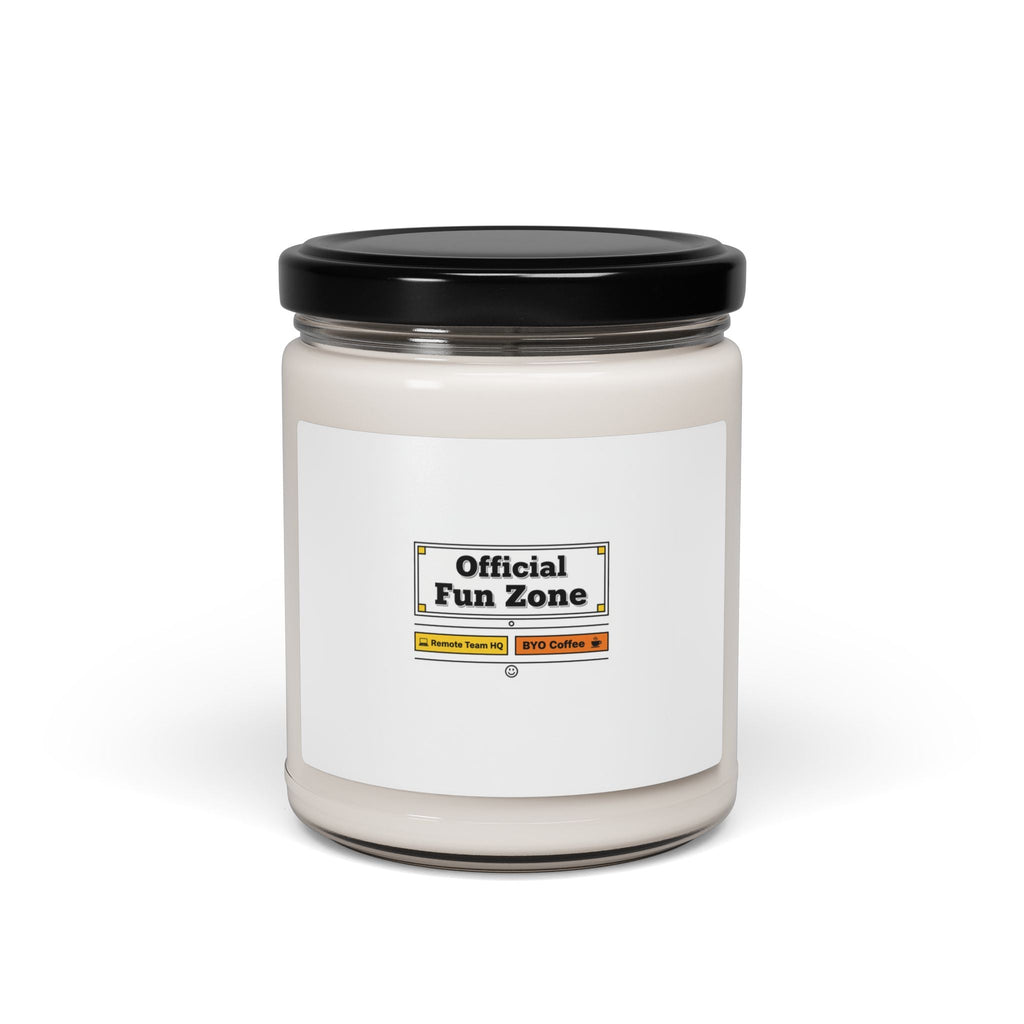 Official Fun Zone Candle | Office Sign Parody, Workplace Humor Soy Candle