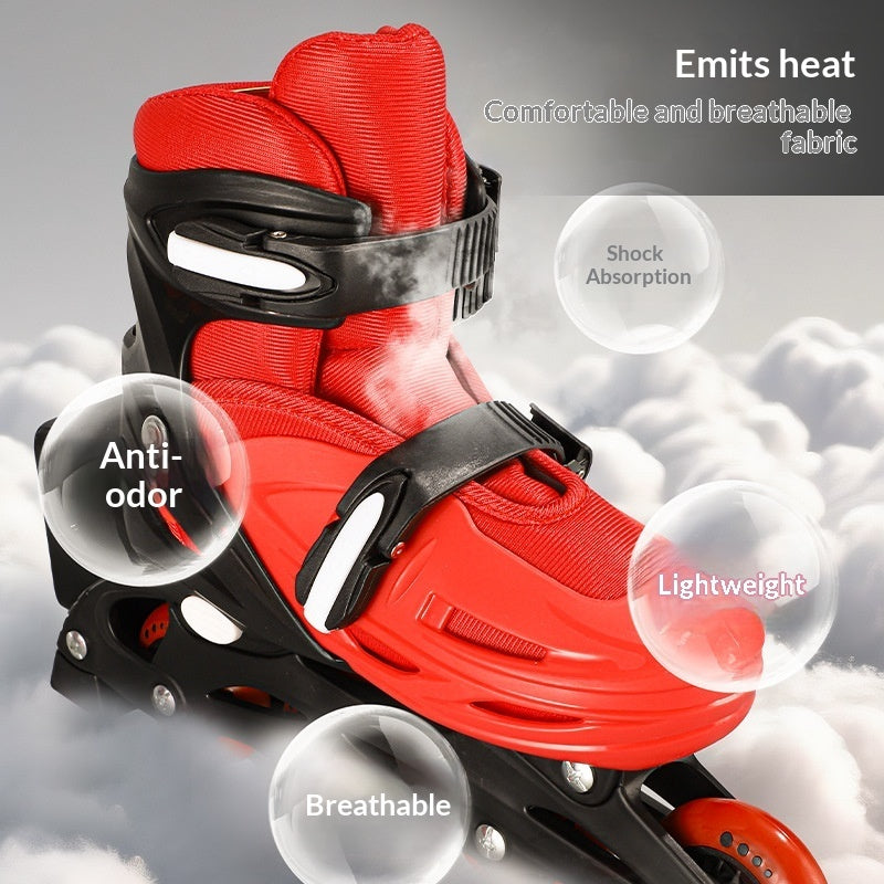 Kids Inline Skate Full Set With Multi-Adjustable Size Options