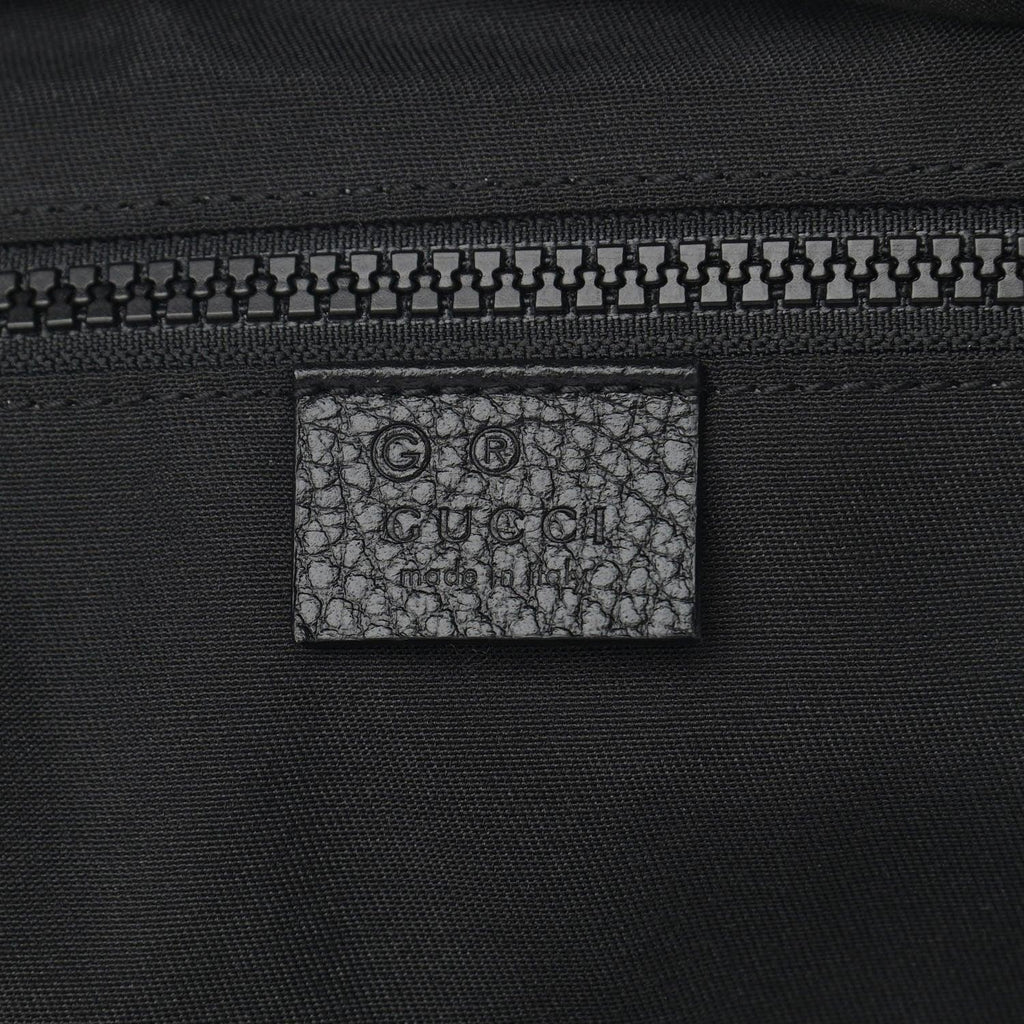 Gucci Nylon Monogram Slim Backpack Black