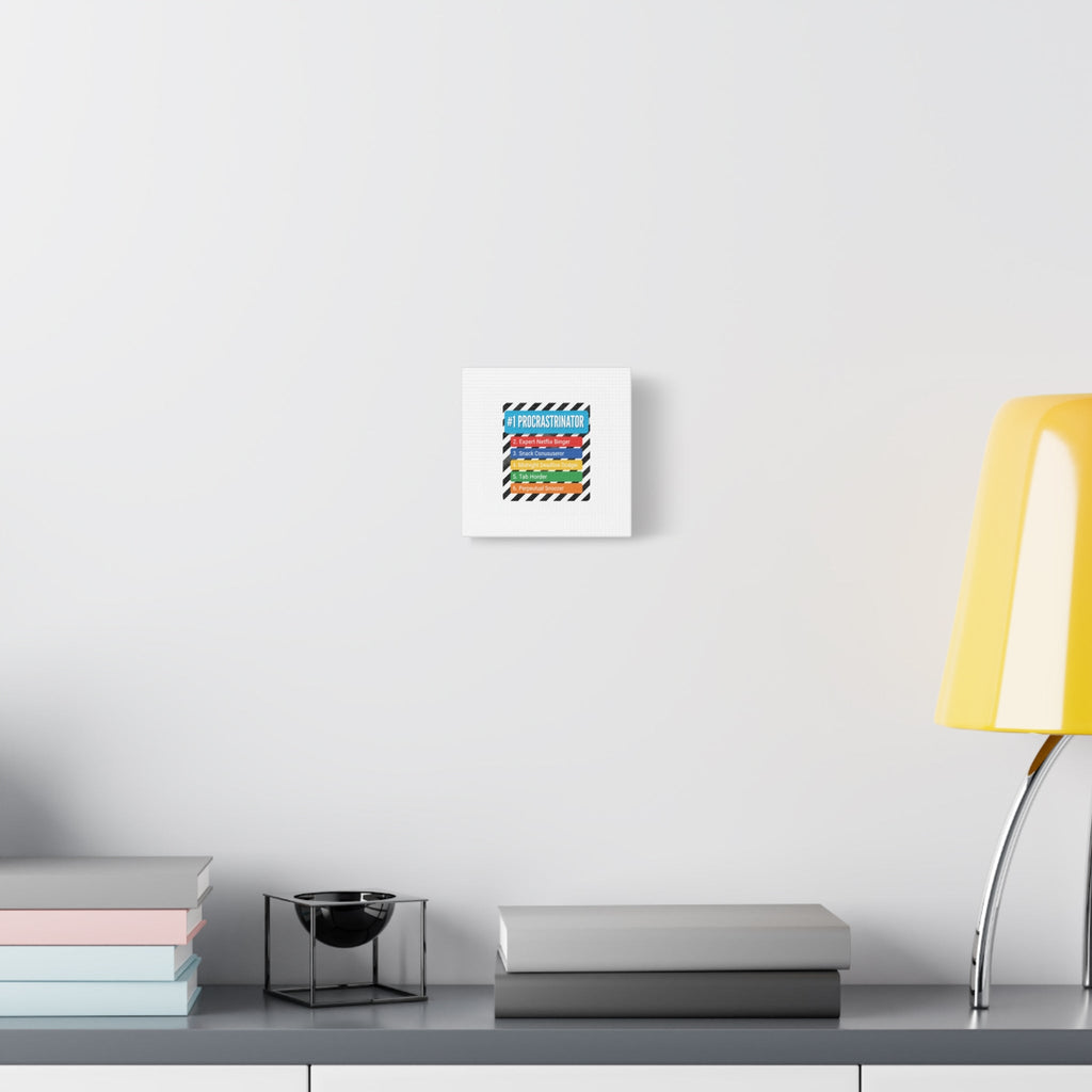 #1 Procrastinator Canvas, Rank-Style List Poster | Top-List Ranking Obsession
