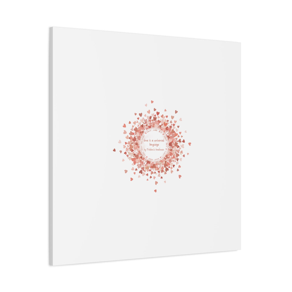 Tiny Heart Confetti Canvas | Matte Stretched Wall Art