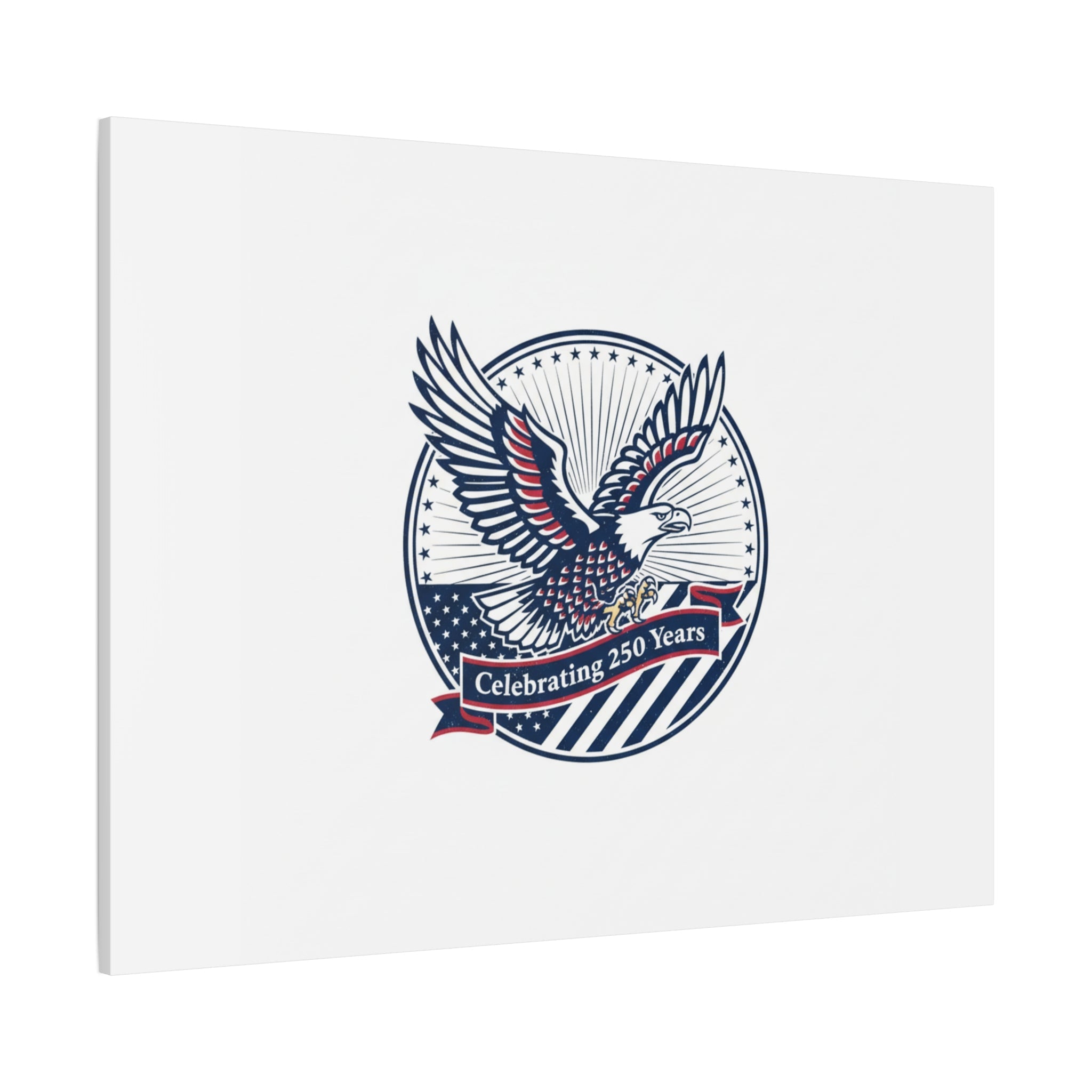 250th Anniversary Eagle Emblem Canvas | Semiquincentennial Americana
