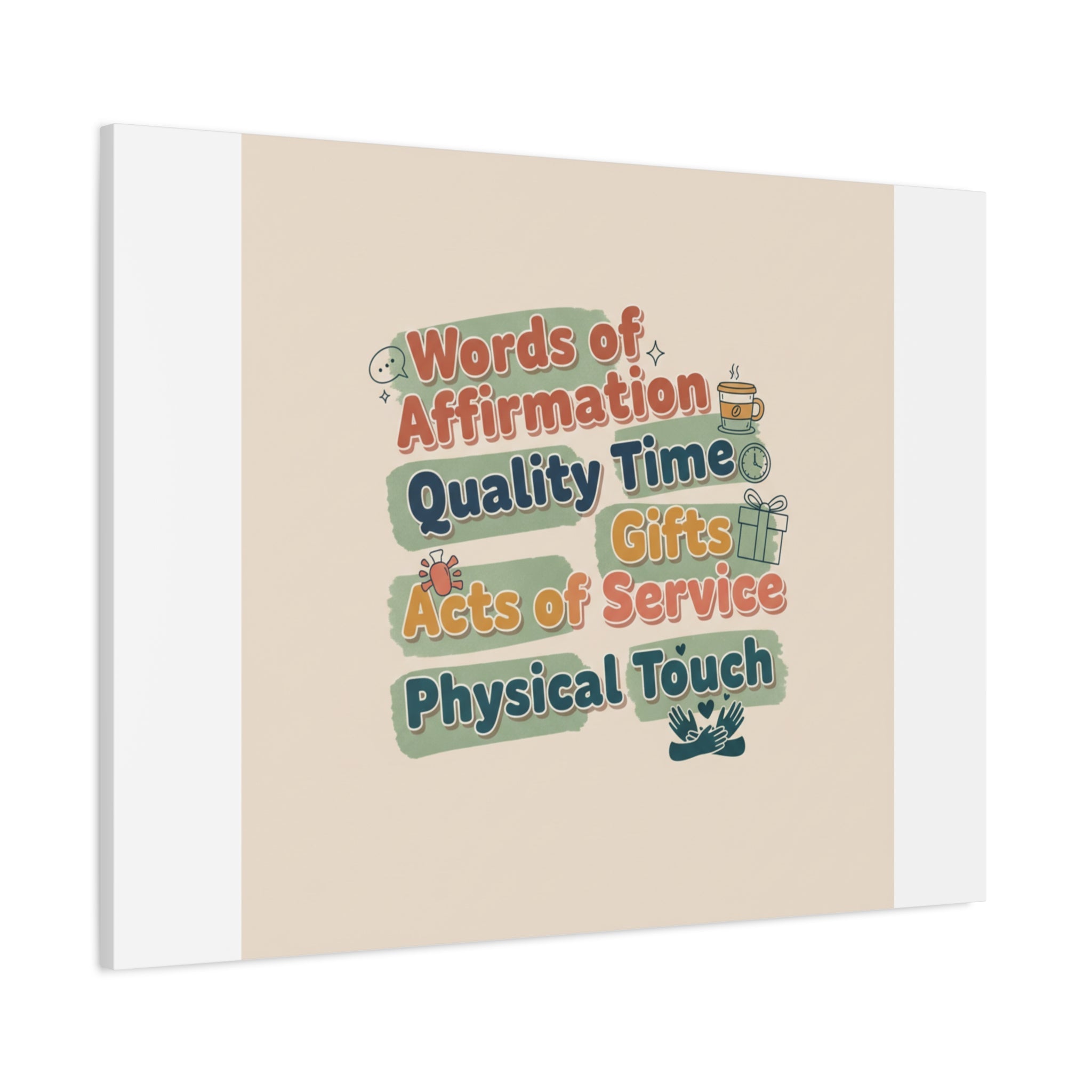 Love Languages List Matte Canvas Wall Art | love language meme, relationship humor