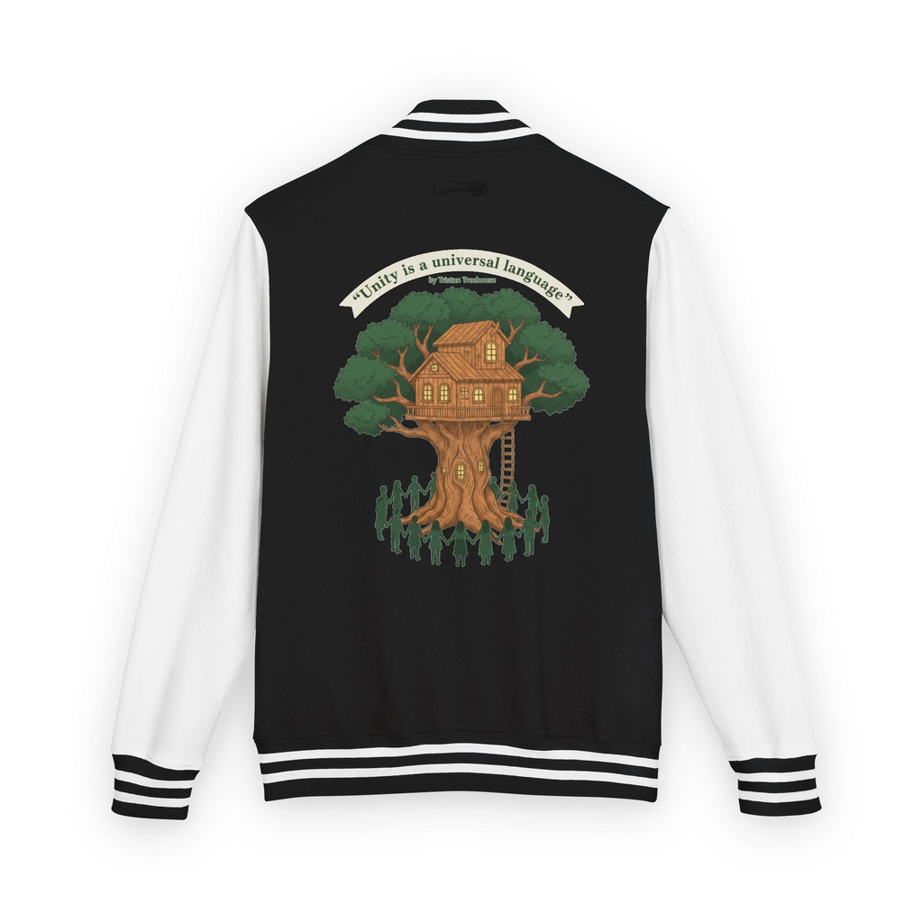 Letterman Jacket — Vintage Treehouse Design ("Family is a Universal Language")