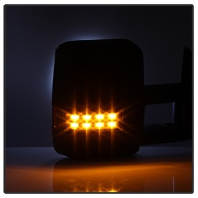 SPYDER xTune Chevy Silverado 03-06 G2 Heated Amber LED Signal Telescoping Mirrors MIR-CS03S-G2-PWH-AM-SET 9936685