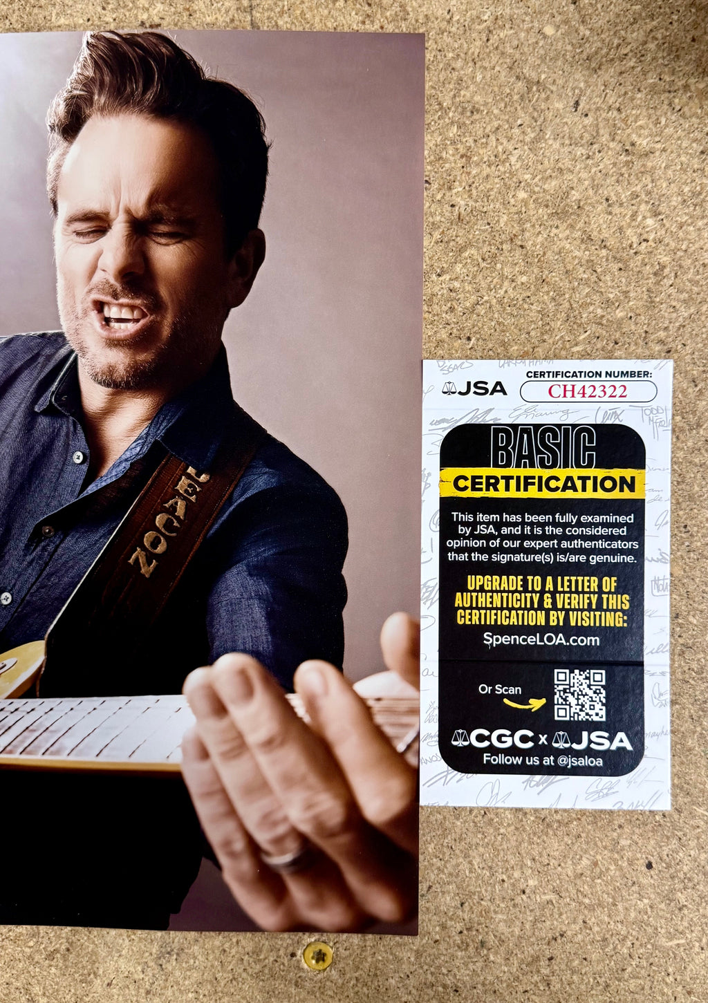 Charles “Chip” Esten Signed Deacon Claybourne Nashville 8x10 Photo With JSA COA