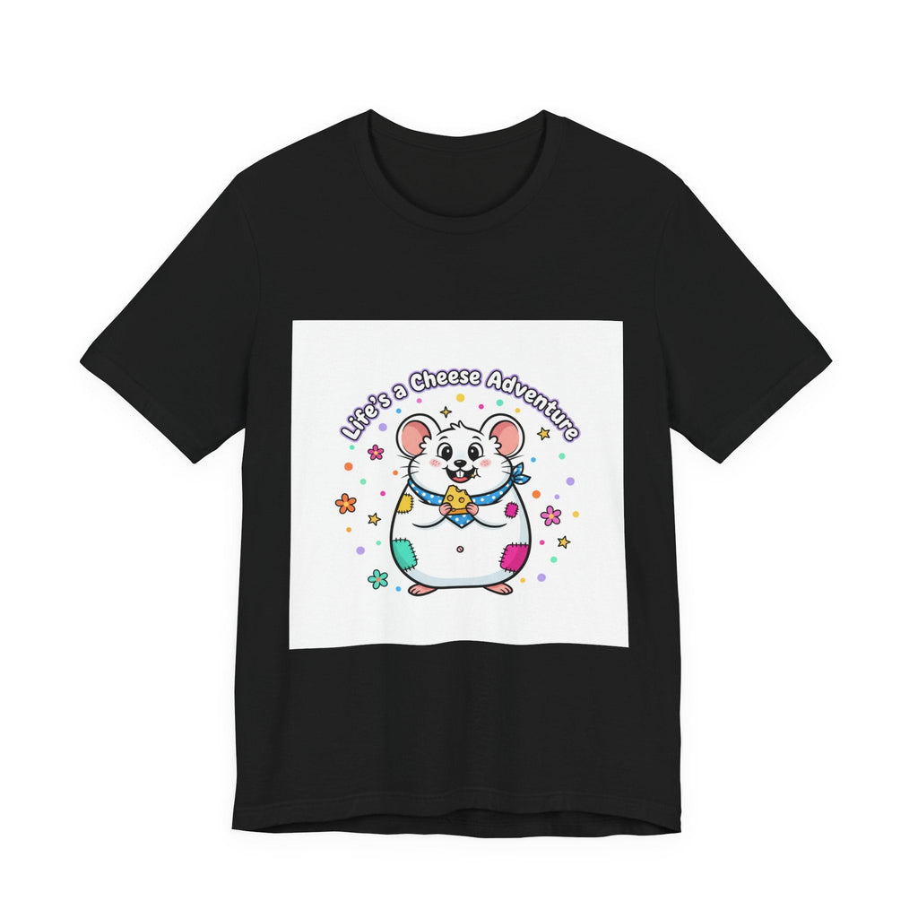 Cheese Adventure Mouse Tee | Rodent-core, quirky animal design