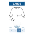 McKesson Nonreinforced Surgical Gown with Towel, Large, Blue 183-I90-7020-S1