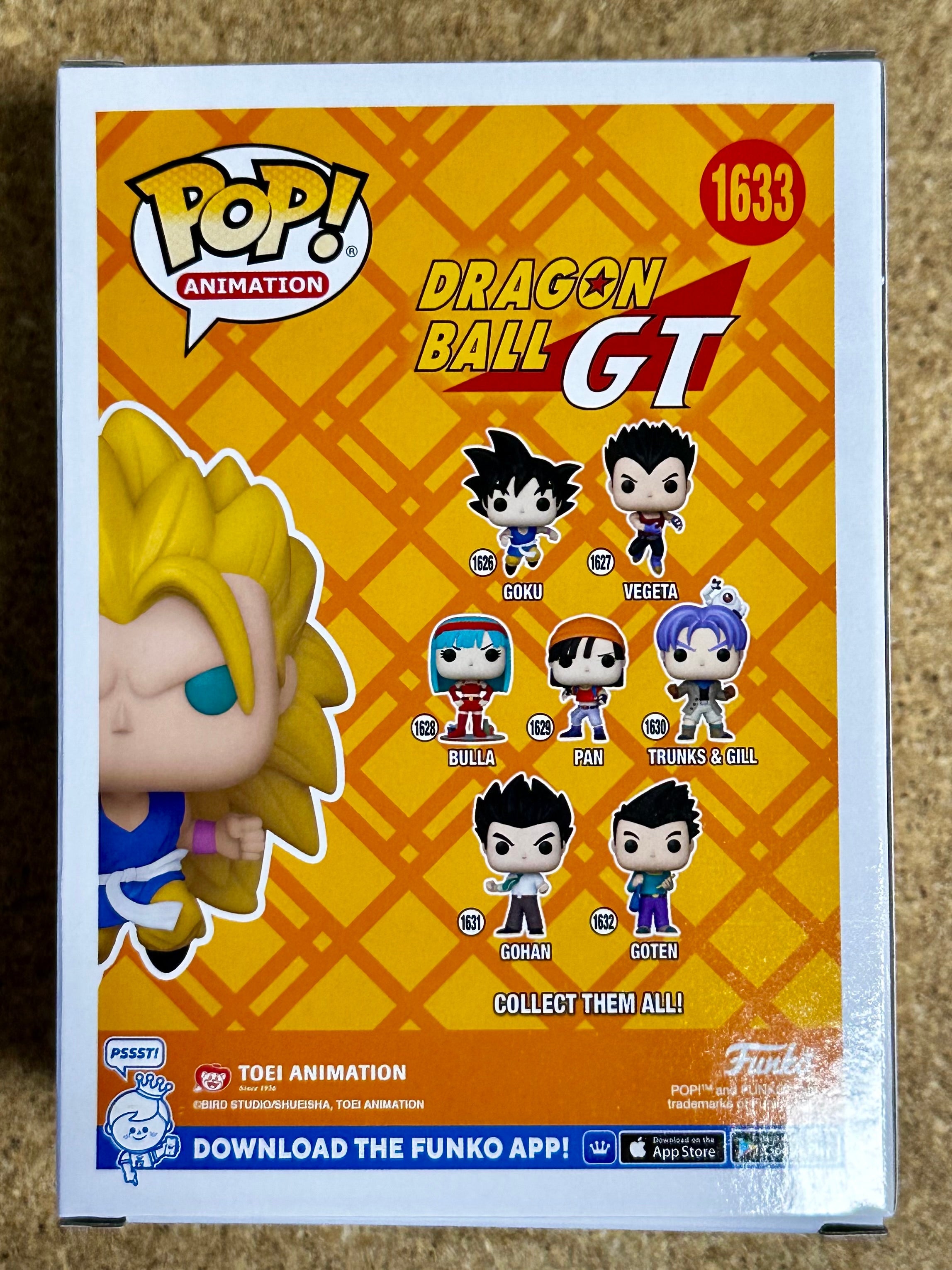 Funko Pop! Animation Super Saiyan 3 Goku #1633 Dragon Ball GT 2024 Exclusive