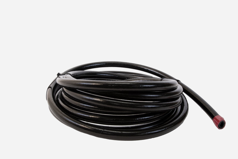 Aeromotive 6an PTFE S/S Braided Hose 20ft Black Jacketed 15336