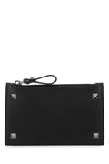 VALENTINO GARAVANI Mini Leather Rockstud Card Holder