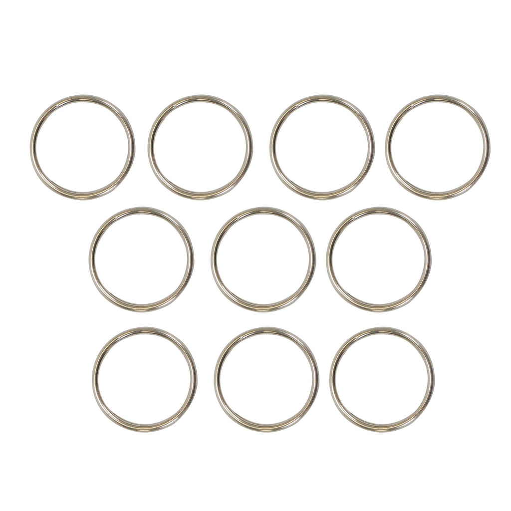 Scuba Diving 32.3mm Stainless Steel 2mm Split Ring for BCD attachment 10pc Pack