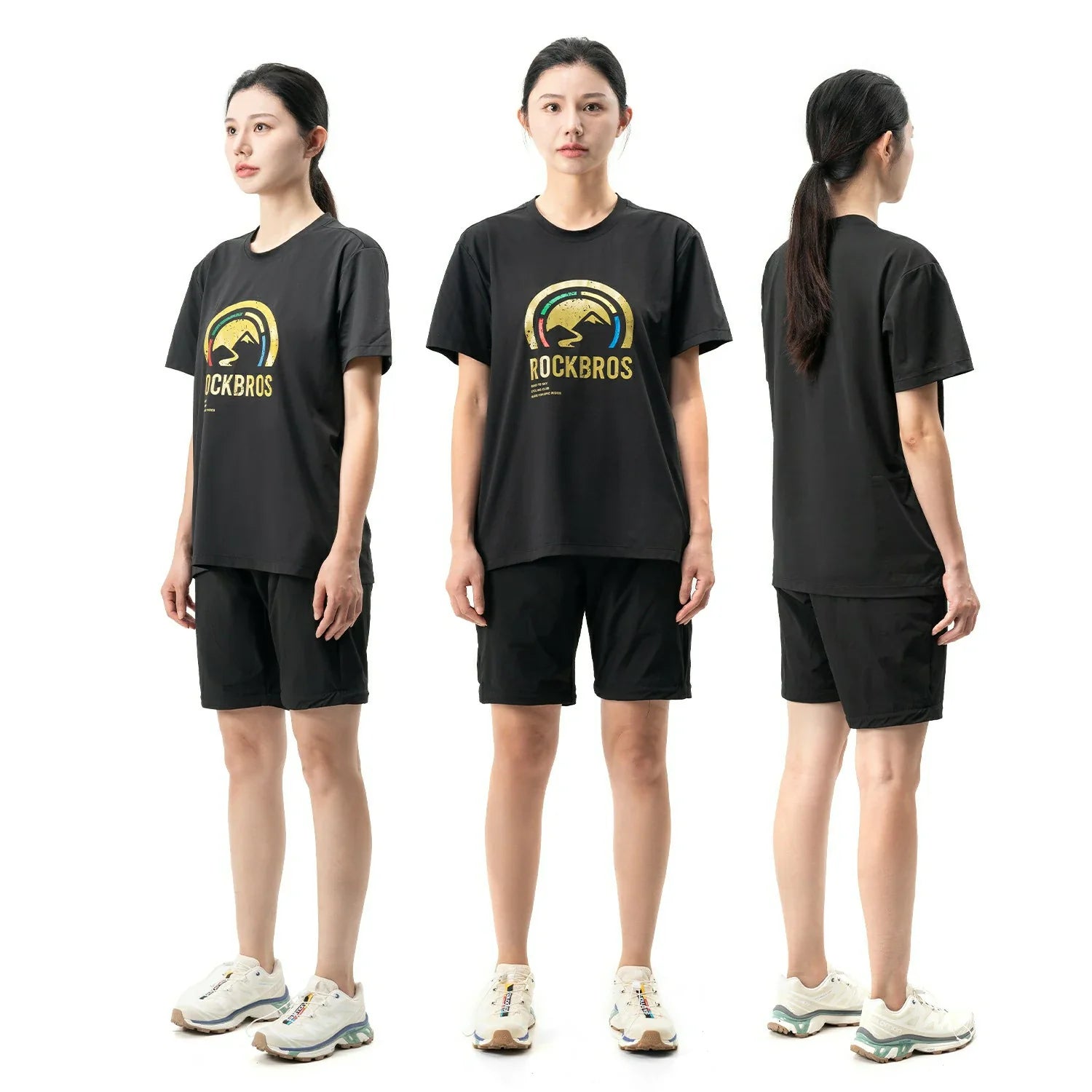 ROCKBROS Road-to-Sky Shirt Unisex Quick Dry Moisture Wicking Breathable Stretch Short Sleeve