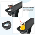 Outdoor Adirondack Chair with Built-in Cup Holder for Backyard Porch