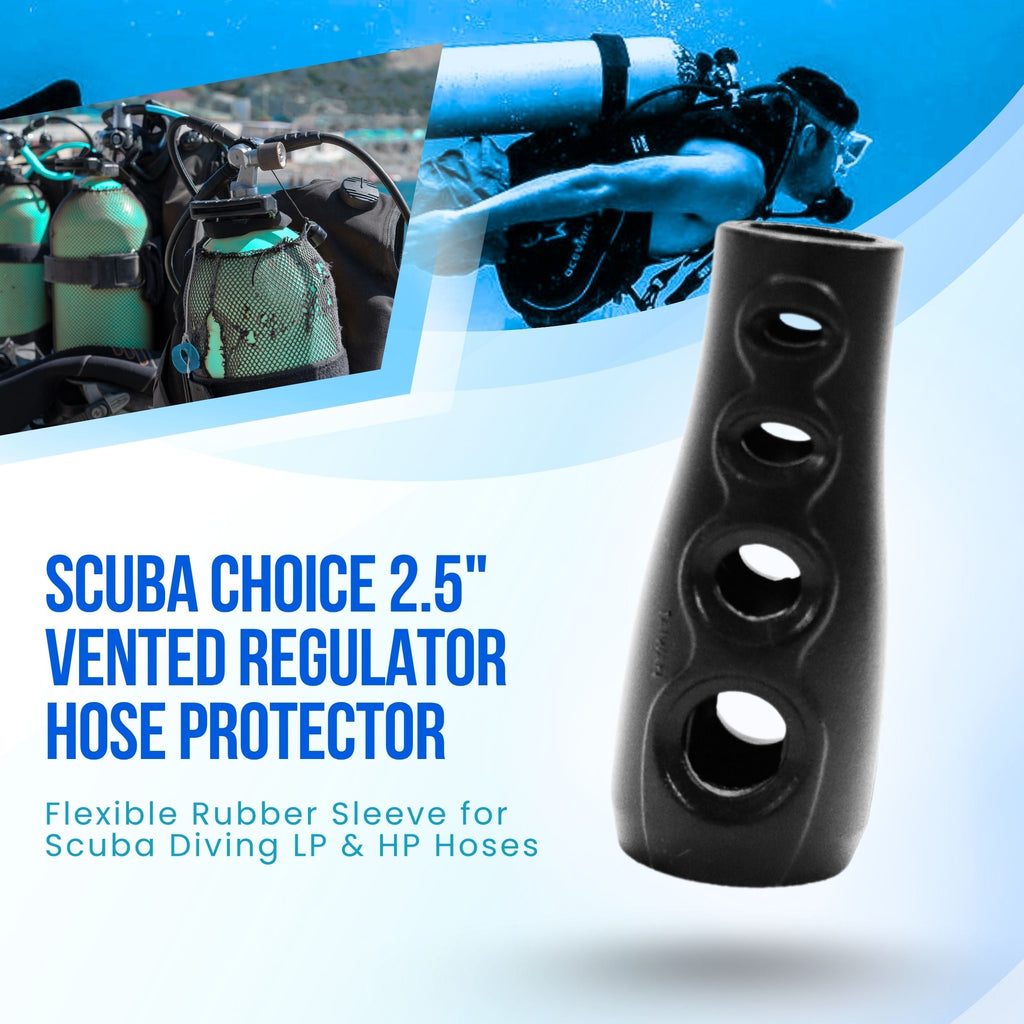 Scuba Diving 2.5" Long Vented Regulator Hose Protector
