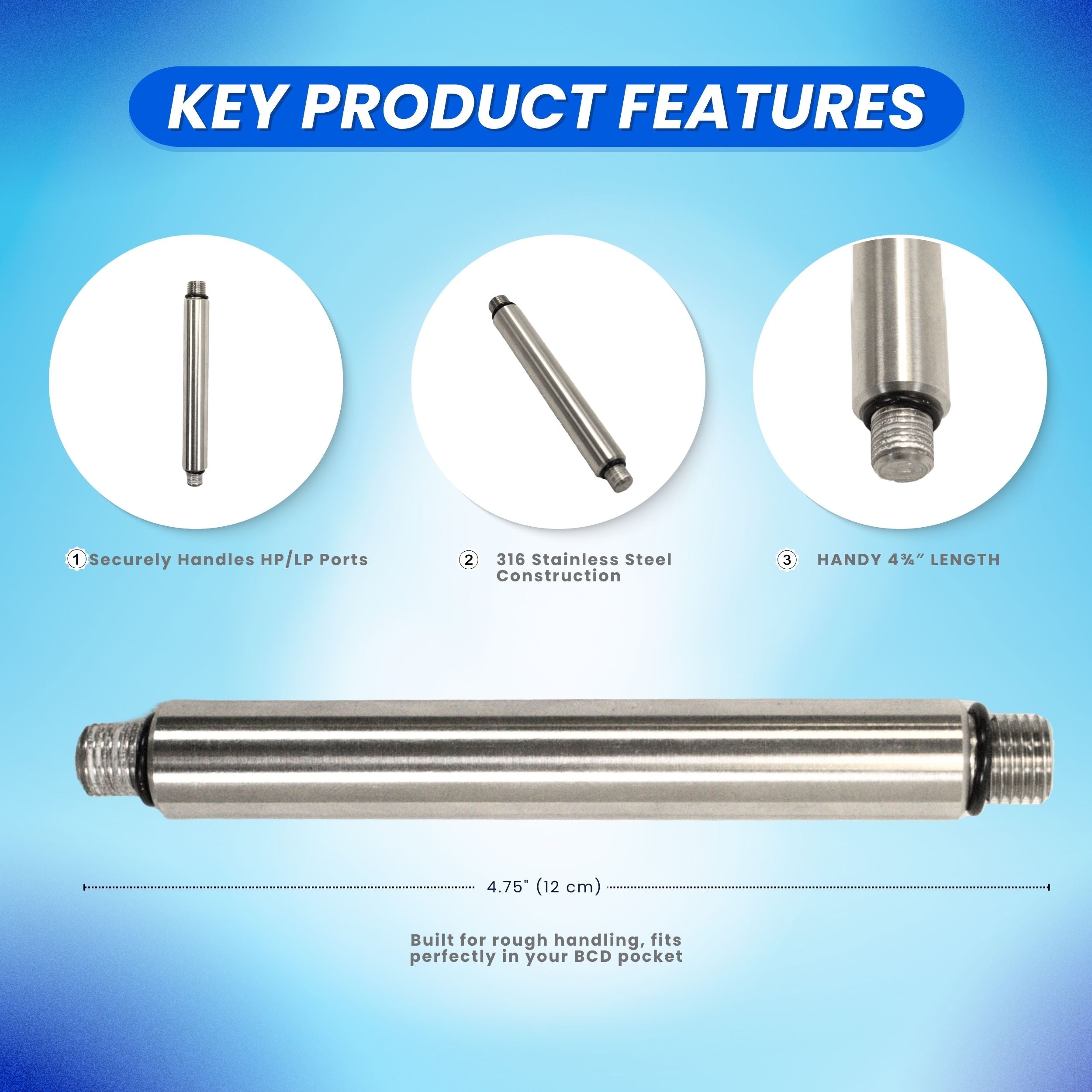 Scuba Diving Handle Bar for First Stage