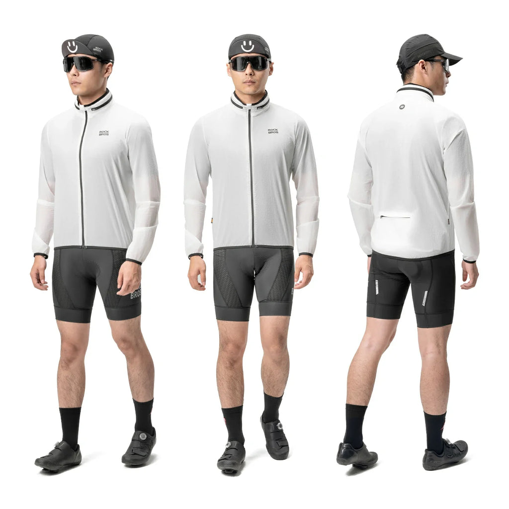 ROCKBROS Fluorescent Lightweight Cycling Phosphorescent Jacket Foldable