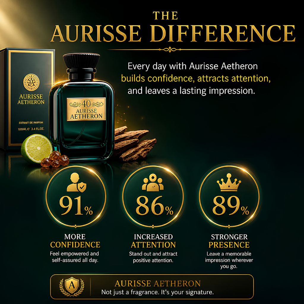 Aurisse Aetheron Niche Luxury Extrait de Parfum for Men – 40% Oil Concentration | 100ML | 12+ Hour Longevity