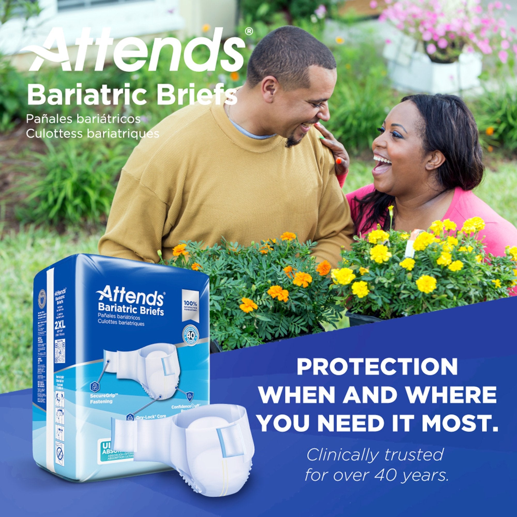 Attends® Bariatric Briefs, 2X-Large DD50