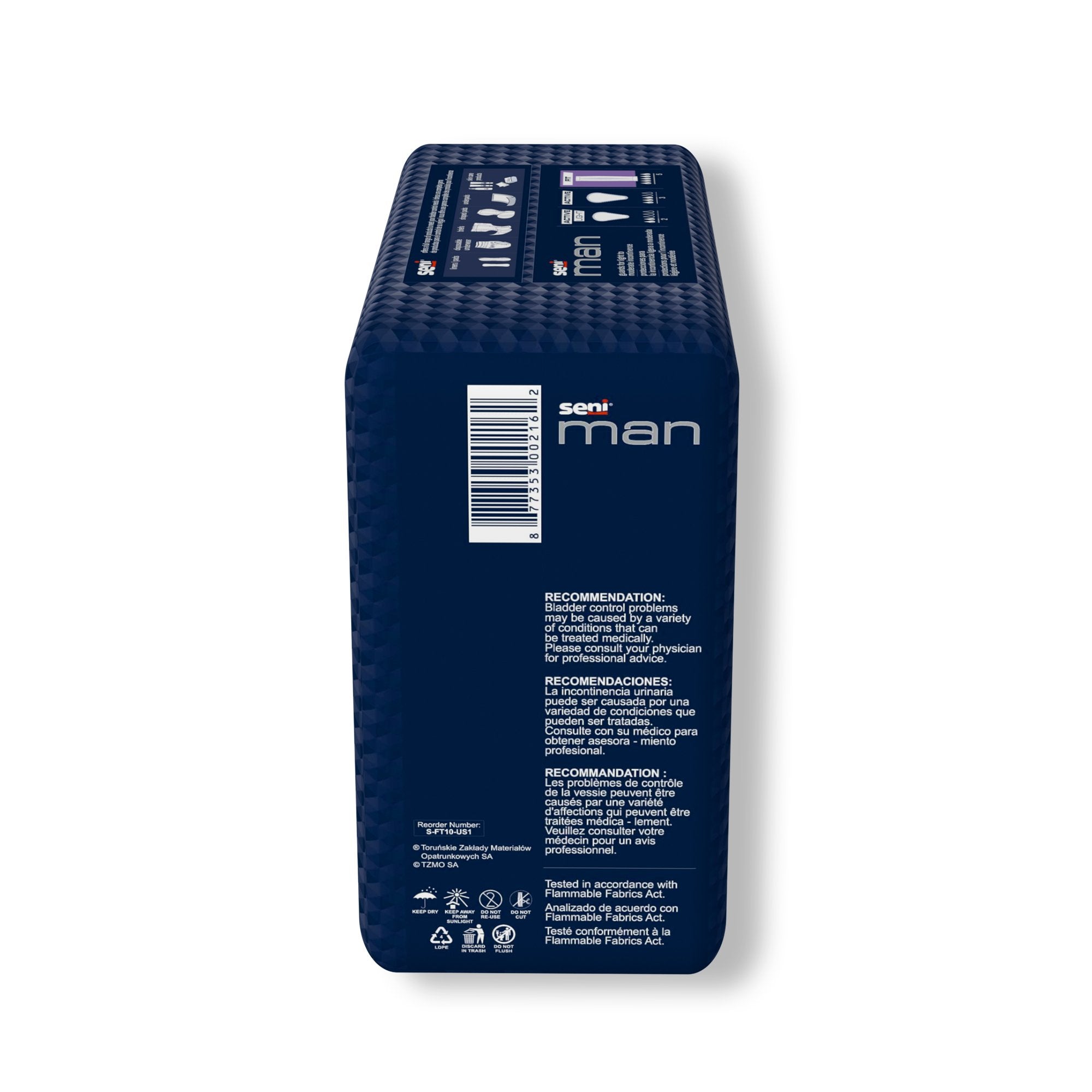 Seni® Man Fit Bladder Control Guards S-FT10-US1