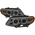 SPYDER BMW X5 E53 2004-2006 Projector Halogen Model- DRL LED CCFL Halo Smke PRO-YD-BMWX503-CCFL-SM 5076762