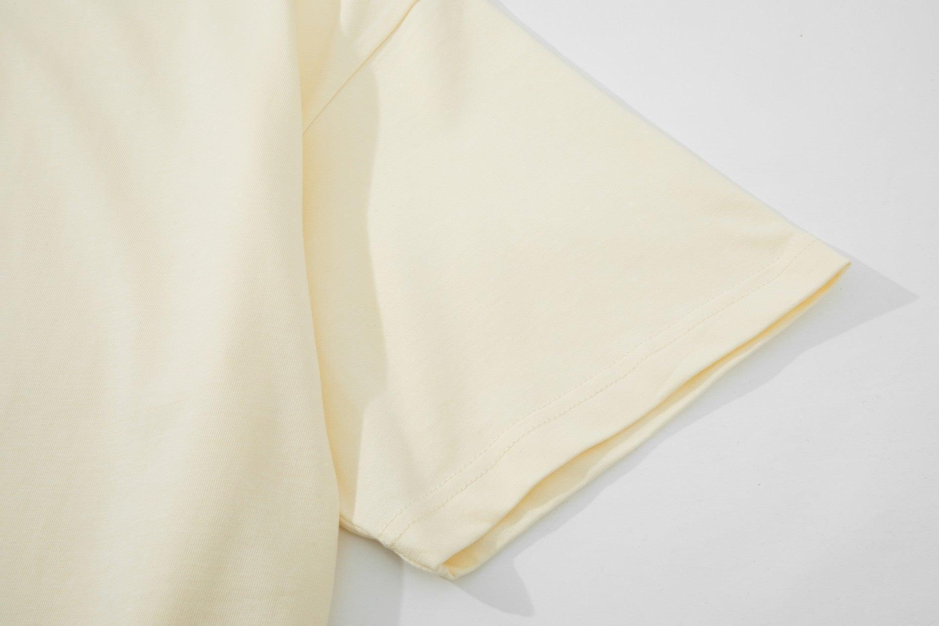 Gucci T-Shirt Without Collar ''Beige-Orange