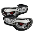 SPYDER Xtune Scion FR-S 12-14 / Subaru BRZ 12-14 Light Bar LED Tail Lights Black ALT-ON-SFRS12-LED-BK 5079244