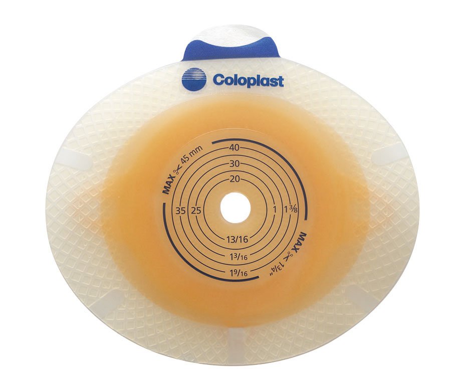 SenSura® Click Xpro Convex Light Ostomy Barrier, Trim to fit 15 – 53 mm, Yellow 11045