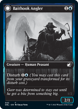 Baithook Angler // Hook-Haunt Drifter (DBL-042) - Innistrad: Double Feature: (Double Faced Transform) Foil