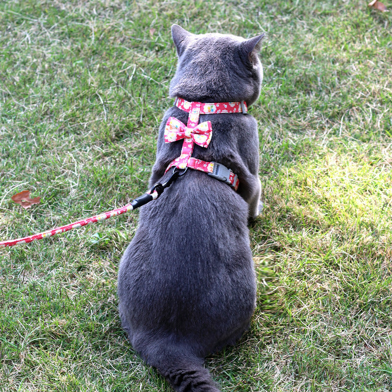 Creative Floral And Japanese Style Cat Leash