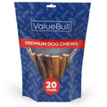 ValueBull Bully Sticks for Large Dogs, Jumbo 6 Inch, 25 Count