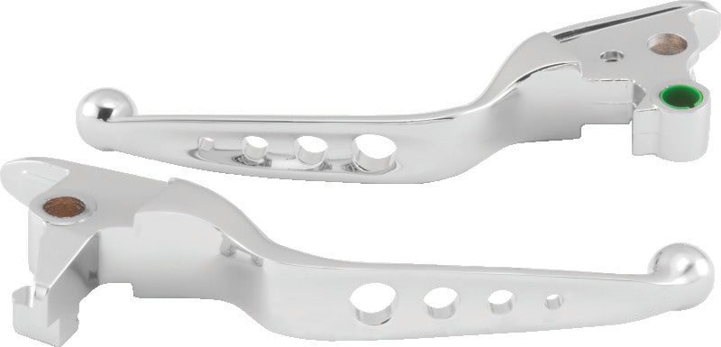 Bikers Choice 15-17 FLST FXST Chrome O Series Holed Lever Set 482144
