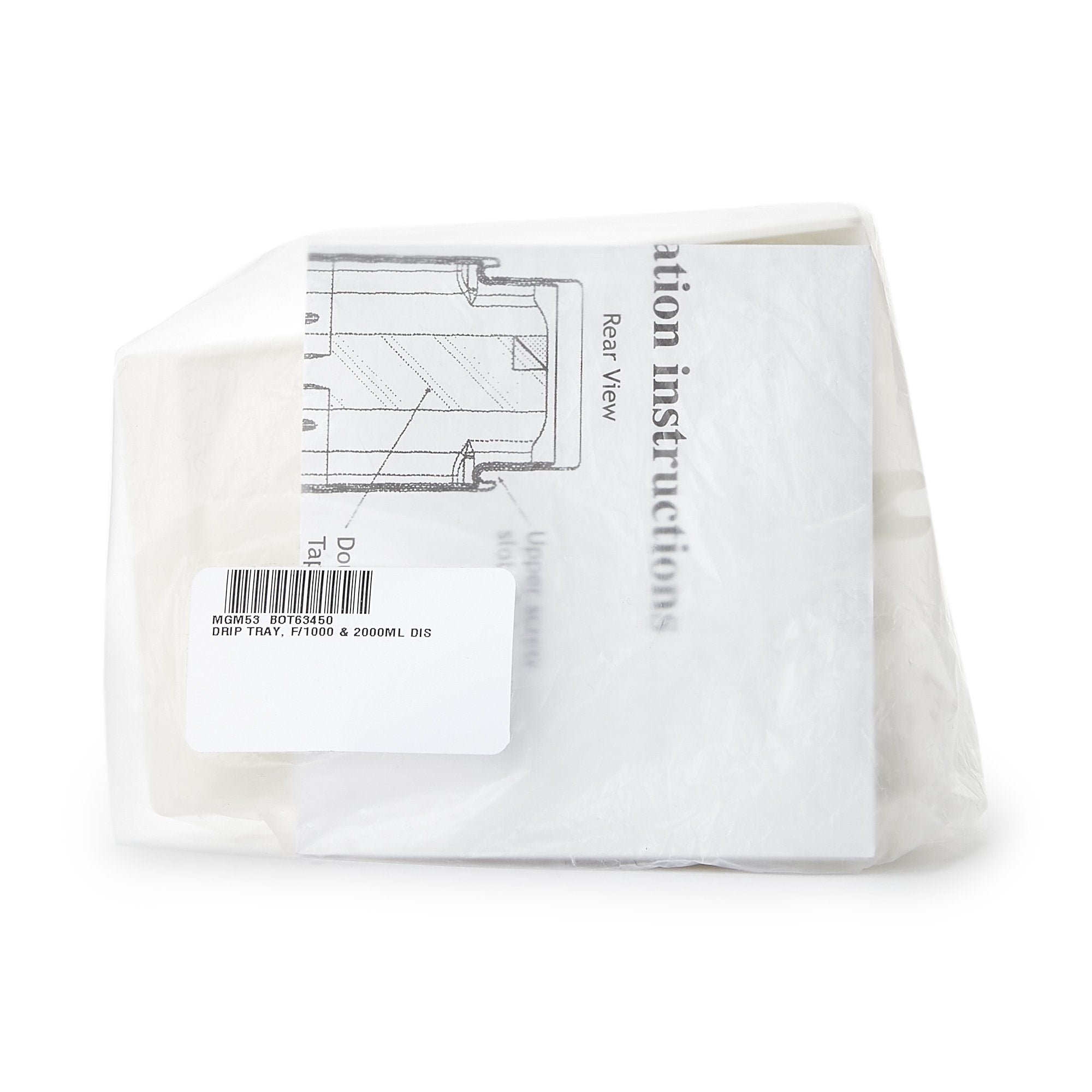 McKesson Dispenser Drip Tray for 1000 and 2000 mL Dispensers BOT63450