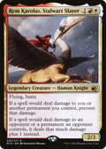 Rem Karolus, Stalwart Slayer (PPMID-235P) - Innistrad: Midnight Hunt Promos