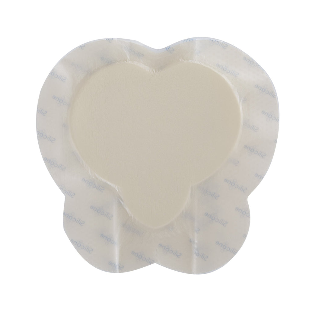 Foam Dressing Zenifoam Gentle Border 7 X 7 Inch With Border Waterproof Backing Silicone Face and Border Sacral Sterile 30077-S