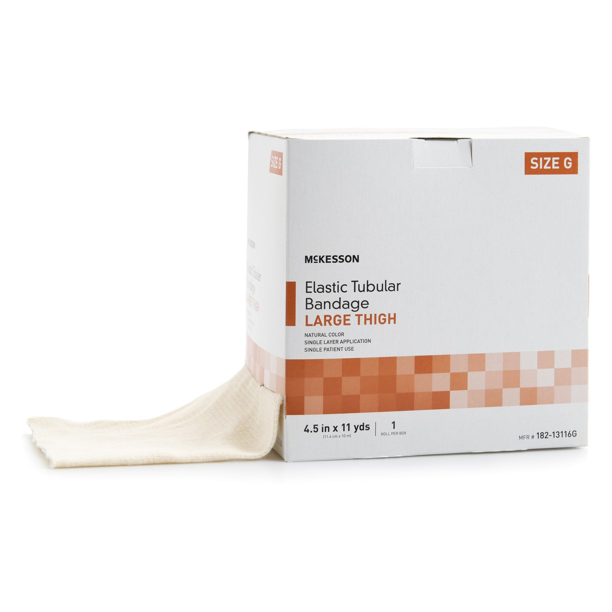 McKesson Elastic Tubular Support Bandage, 4-1/2 Inch x 11 Yard 182-13116G