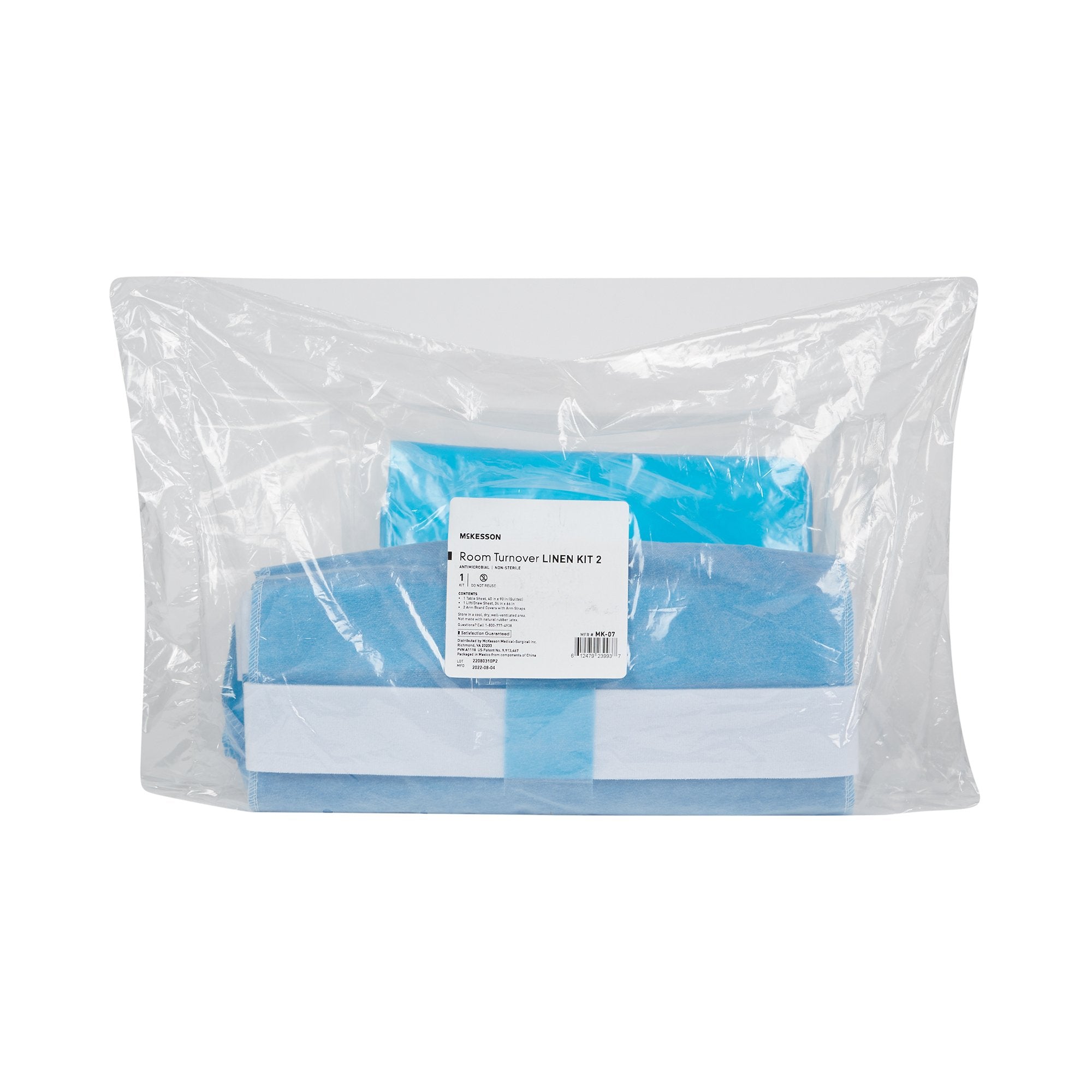 McKesson Room Turnover Kit – Arm Board Covers, Table Sheet and Lift/Draw Sheet MK-07