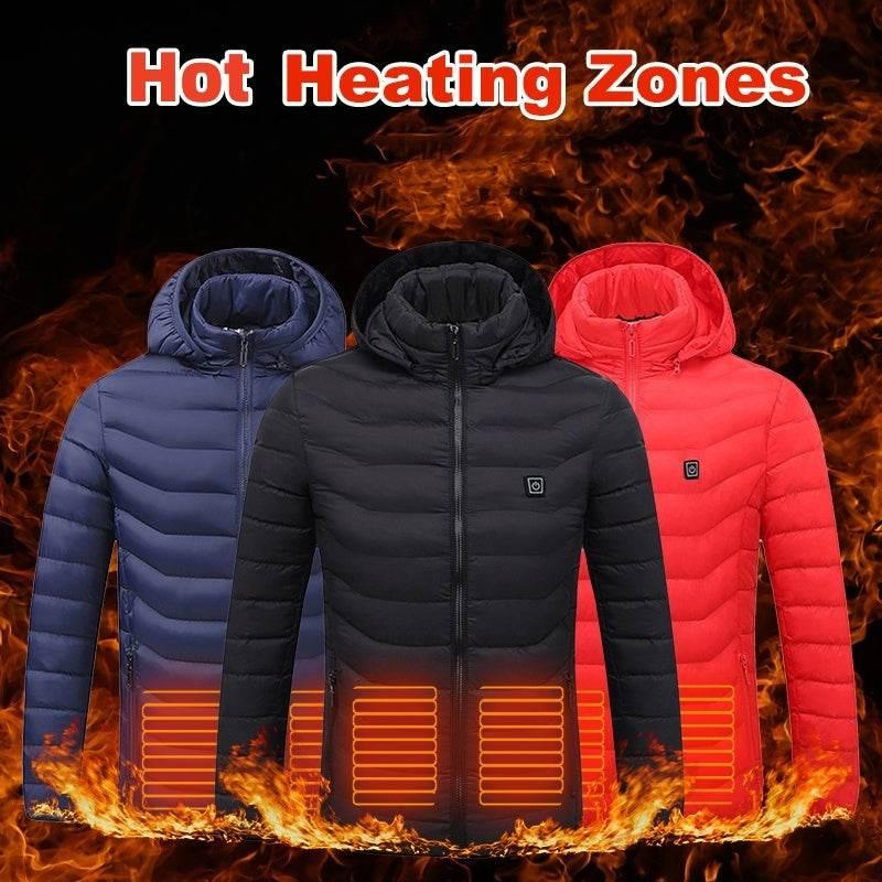 USB Electric Heated Jacket, 3+2 Heating Zone Cover The Upper Body