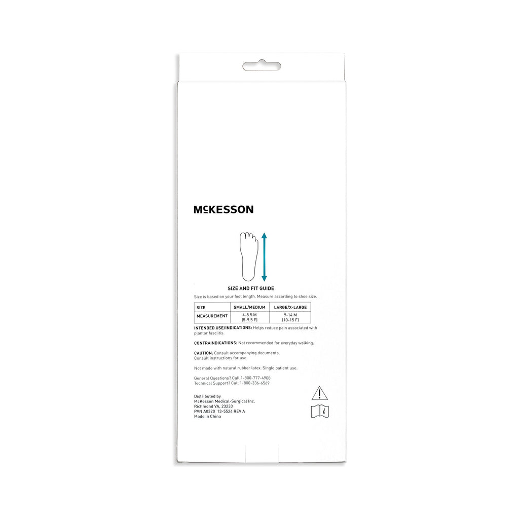 McKesson Low Profile Dorsal Night Splint, Small / Medium 155-14040S-M