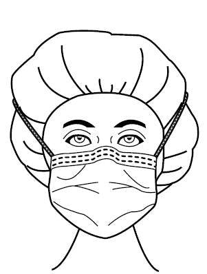 Precept® Foam Fog Shield® Surgical Mask, Green Diamond 65-3320