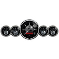 AutoMeter Gauge Kit 5 Pc 3-3/8in. & 2-1/16in. Elec Speedo W/Lcd Odo Prestige Blk. Diamond 2001