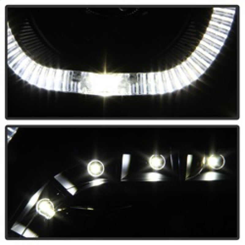 SPYDER xTune Dodge Ram 2009-2014 Halo LED Projector Headlights - Black Smoke PRO-JH-DR09-CFB-BSM 9036736
