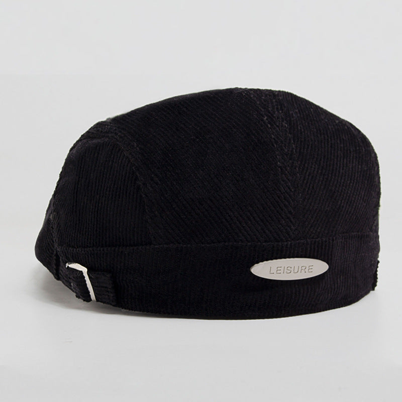 Autumn And Winter Corduroy With Two Hats